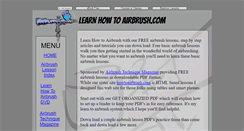Desktop Screenshot of learnhowtoairbrush.com